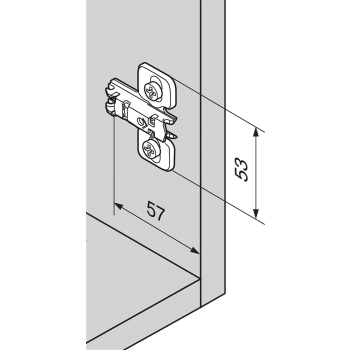 Prowadnik Blum 173L8300 CLIP cristallo